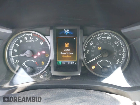 2022 Toyota Tacoma SR5 with VIN 3TMBZ5DN6NM034630, listed as a IAAI auction lot 42733932 with 43,309 mi miles and . Bid and sale history available at DreamBid. Image 7.