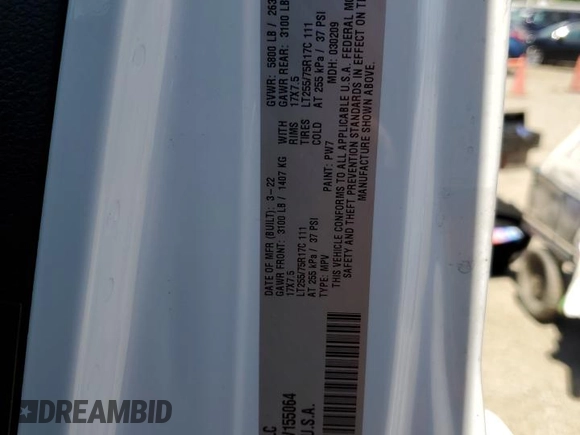 2022 Jeep Wrangler Unlimited Willys with VIN 1C4HJXDM6NW155064, listed as a Copart auction lot 68666394 with Not Provided miles and Salvage Title. Bid and sale history available at DreamBid. Image 15.