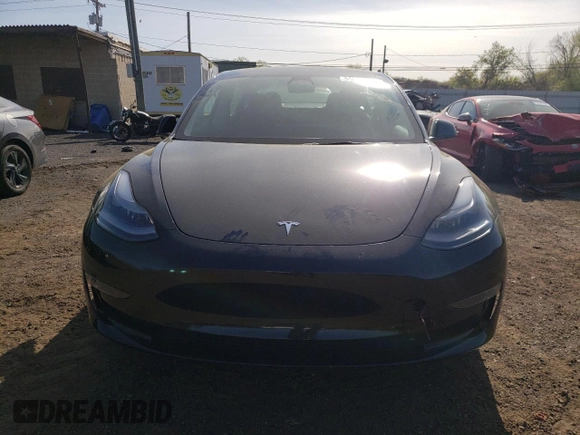 2023 Tesla Model 3 Performance with VIN 5YJ3E1EC1PF577798, listed as a Copart auction lot 55032025 with 20,098 mi miles and Salvage Title. Bid and sale history available at carsss.com. Image 5.