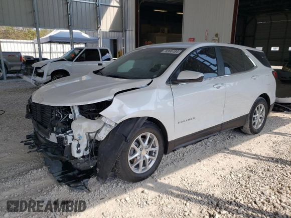 2023 Chevrolet Equinox LT with VIN 3GNAXKEG6PS195680, listed as a Copart auction lot 74998784 with 28,258 mi miles and Salvage Title. Bid and sale history available at carsss.com. Image 1.