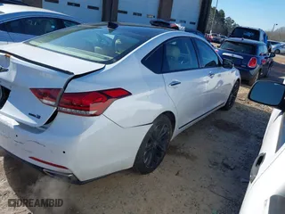2016 Hyundai Genesis 3.8L with VIN KMHGN4JE6GU126346, listed as a IAAI auction lot 41375161 with 111,932 mi miles. Bid and sale history available at carsss.com. Image 4.