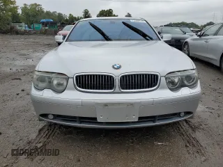 2004 BMW 7 Series 745i with VIN WBAGL634X4DP70421, listed as a Copart auction lot 73309744 with 123,457 mi miles and Salvage Title. Bid and sale history available at carsss.com. Image 5.