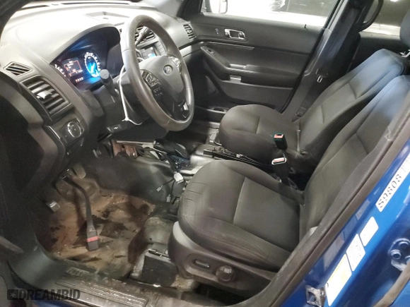 2019 Ford Police Interceptor Utility with VIN 1FM5K8AT8KGB15703, listed as a Copart auction lot 76998894 with 104,702 mi miles and Clean Title. Bid and sale history available at carsss.com. Image 7.