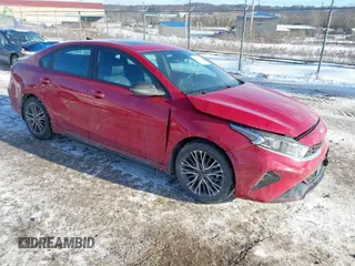 2024 Kia Forte GT-Line with VIN 3KPF54AD6RE742802, listed as a IAAI auction lot 41296445 with 3,384 mi miles. Bid and sale history available at carsss.com. Image 1.