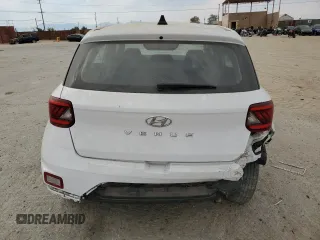 2020 Hyundai Venue SE with VIN KMHRB8A32LU027217, listed as a Copart auction lot 62947424 with 29,436 mi miles and Salvage Title. Bid and sale history available at DreamBid. Image 6.