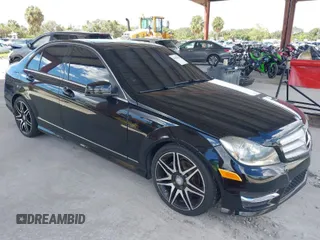 2013 Mercedes-Benz C-Class C 250 Sport with VIN WDDGF4HB8DA798585, listed as a IAAI auction lot 40421628 with 121,343 mi miles. Bid and sale history available at carsss.com. Image 1.