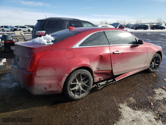 2018 Cadillac ATS Coupe Luxury AWD with VIN 1G6AF1RX3J0141819, listed as a Copart auction lot 43190214 with 58,459 mi miles and Salvage Title. Bid and sale history available at carsss.com. Image 3.