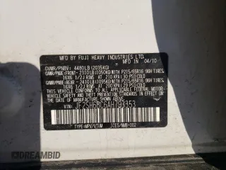 2010 Subaru Forester 2.5X with VIN JF2SH6BC6AH793353, listed as a Copart auction lot 87423744 with 146,011 mi miles and Salvage Title. Bid and sale history available at carsss.com. Image 13.