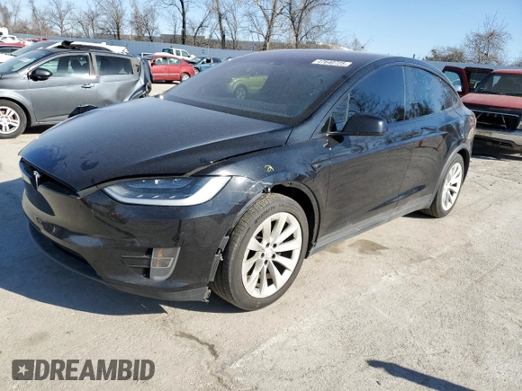 2016 Tesla Model X 70D with VIN 5YJXCBE20GF011801, listed as a Copart auction lot 47640725 with 174,948 mi miles and Salvage Title. Bid and sale history available at DreamBid. Image 1.