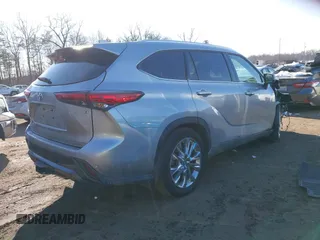 2023 Toyota Highlander Hybrid Limited with VIN 5TDXBRCH8PS122997, listed as a IAAI auction lot 41410080 with 29,647 mi miles and . Bid and sale history available at DreamBid. Image 4.
