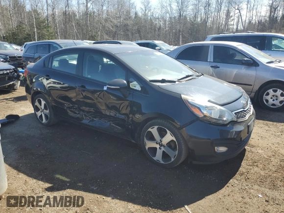 2015 Kia Rio EX with VIN KNADN4A33F6501650, listed as a Copart auction lot 49831145 with 210,007 mi miles and Salvage Title. Bid and sale history available at carsss.com. Image 4.