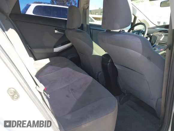 2013 Toyota Prius One with VIN JTDKN3DU6D5540079, listed as a IAAI auction lot 41644310 with 189,968 mi miles. Bid and sale history available at carsss.com. Image 8.