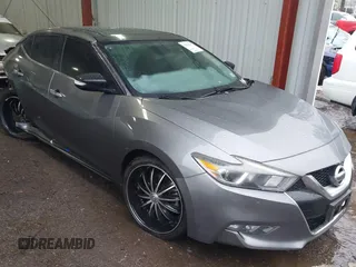 2017 Nissan Maxima Platinum with VIN 1N4AA6AP8HC430536, listed as a IAAI auction lot 41254445 with 154,432 mi miles. Bid and sale history available at carsss.com. Image 1.