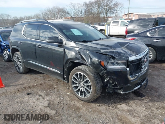 2022 GMC Acadia Denali with VIN 1GKKNPLSXNZ148311, listed as a IAAI auction lot 41660883 with 123,974 mi miles. Bid and sale history available at carsss.com. Image 1.