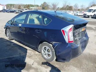 2013 Toyota Prius One with VIN JTDKN3DU9D0351178, listed as a IAAI auction lot 41705786 with 98,524 mi miles. Bid and sale history available at carsss.com. Image 3.