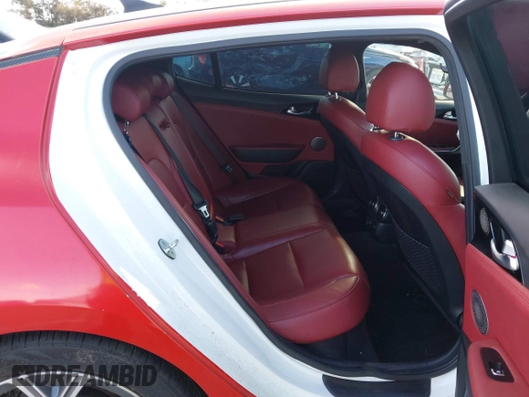 2020 Kia Stinger GT-Line with VIN KNAE15LA6L6081184, listed as a IAAI auction lot 41587668 with 52,168 mi miles. Bid and sale history available at carsss.com. Image 8.