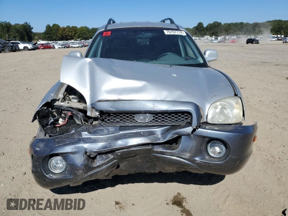 2003 Hyundai Santa Fe GLS with VIN KM8SC13D43U517220, listed as a Copart auction lot 76797714 with 126,733 mi miles and Salvage Title. Bid and sale history available at carsss.com. Image 5.
