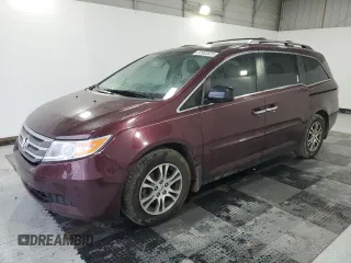 2013 Honda Odyssey EX-L with VIN 5FNRL5H63DB048622, listed as a Copart auction lot 52003825 with 75,113 mi miles and Salvage Title. Bid and sale history available at carsss.com. Image 1.