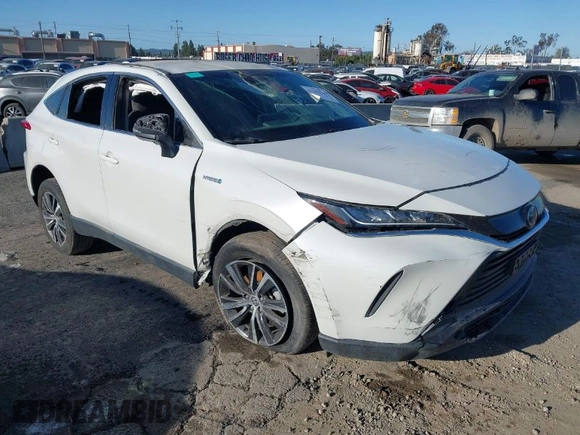 2021 Toyota Venza LE with VIN JTEAAAAH5MJ045863, listed as a IAAI auction lot 41182786 with 75,070 mi miles and . Bid and sale history available at carsss.com. Image 1.