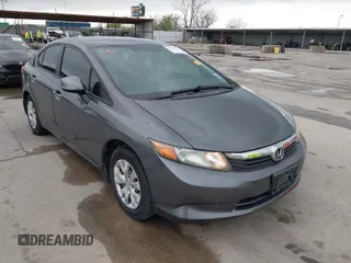 2012 Honda Civic LX z VIN 2HGFB2F51CH600546, wystawiony jako IAAI lot #41920265 z przebiegiem 196 599 mil mil oraz . Historia ofert i sprzedaży dostępna na DreamBid. Obrazek 1.