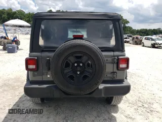 2020 Jeep Wrangler Sport with VIN 1C4GJXAG7LW143240, listed as a Copart auction lot 64058024 with 35,737 mi miles and Salvage title. Bid and sale history available at DreamBid. Image 6.