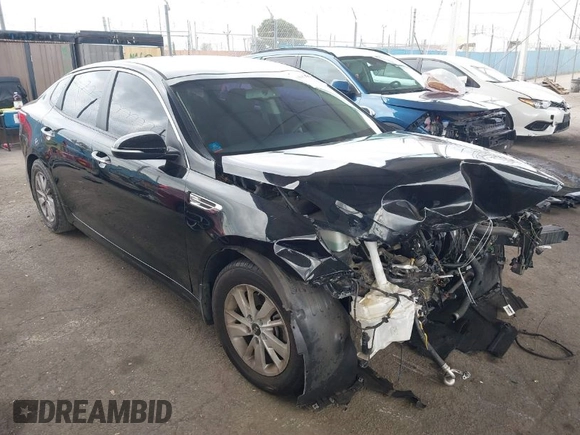 2016 Kia Optima LX with VIN 5XXGT4L30GG058329, listed as a IAAI auction lot 41914961 with 93,879 mi miles. Bid and sale history available at carsss.com. Image 1.