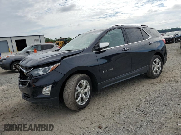 2020 Chevrolet Equinox Premier z VIN 2GNAXXEV2L6215315, wystawiony jako Copart lot #56130795 z przebiegiem 74 316 mil mil oraz Szkoda całkowita • Salvage title. Historia ofert i sprzedaży dostępna na DreamBid. Obrazek 1.
