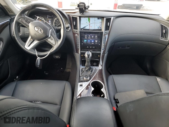 2019 Infiniti Q50 3.0t LUXE with VIN JN1EV7AR4KM552600, listed as a Copart auction lot 84406484 with 48,506 mi miles and Clean Title. Bid and sale history available at carsss.com. Image 8.