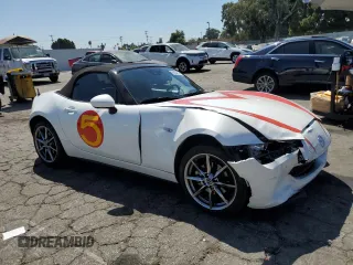 2021 Mazda MX-5 Miata Grand Touring with VIN JM1NDAD77M0459510, listed as a Copart auction lot 68654874 with 39,657 mi miles and Salvage title. Bid and sale history available at DreamBid. Image 4.