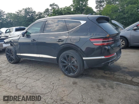 2024 Genesis GV80 z VIN KMUHCESC1RU150930, wystawiony jako Copart lot #57501135 z przebiegiem 22 320 mil mil oraz Szkoda całkowita • Salvage title. Historia ofert i sprzedaży dostępna na DreamBid. Obrazek 3.