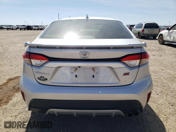 2022 Toyota Corolla SE with VIN JTDS4MCE1N3501612, listed as a Copart auction lot 50232055 with 55,098 mi miles and Salvage Title. Bid and sale history available at carsss.com. Image 6.
