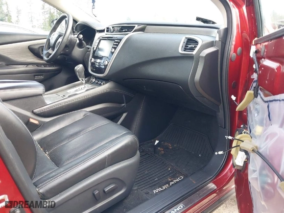2015 Nissan Murano SV with VIN 5N1AZ2MH1FN254216, listed as a IAAI auction lot 41989152 with 142,378 mi miles. Bid and sale history available at carsss.com. Image 5.