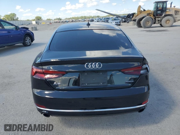 2019 Audi A5 Sportback Prestige with VIN WAUCNCF51KA076890, listed as a Copart auction lot 73203354 with 40,572 mi miles and Salvage Title. Bid and sale history available at carsss.com. Image 6.