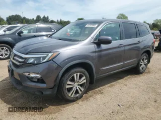 2017 Honda Pilot EX-L z VIN 5FNYF6H61HB061139, wystawiony jako Copart lot #55593095 z przebiegiem 107 170 mil mil oraz Szkoda całkowita • Salvage title. Historia ofert i sprzedaży dostępna na DreamBid. Obrazek 1.