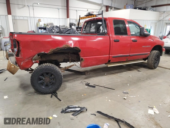 2003 Dodge 2500 ST with VIN 1D7KU28D23J670721, listed as a Copart auction lot 52337595 with 170,283 mi miles and Non Repairable. Bid and sale history available at carsss.com. Image 3.