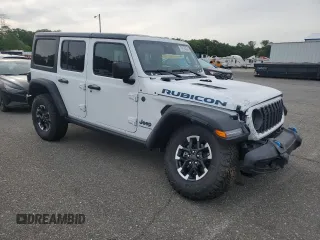 2025 Jeep Wrangler Rubicon z VIN 1C4RJXR66SW602471, wystawiony jako Copart lot #58302595 z przebiegiem 297 mil mil oraz Czysty tytuł • Clean title. Historia ofert i sprzedaży dostępna na DreamBid. Obrazek 4.