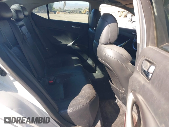 2008 Lexus IS 250 with VIN JTHBK262085079206, listed as a IAAI auction lot 42617081 with 239,849 mi miles and . Bid and sale history available at DreamBid. Image 8.