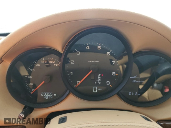 2014 Porsche Boxster с VIN WP0CA2A83ES120462, выставлен на аукционе Copart как лот 74617404 с пробегом 23 055 миль миль и На запчасти • Non repairable. История ставок и продаж доступна на DreamBid. Изображение 9.