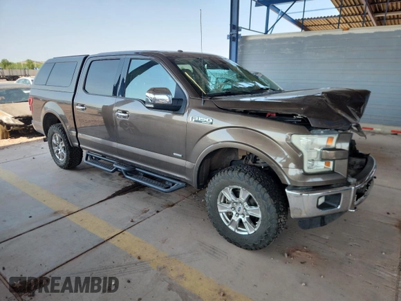 2015 Ford F-150 XLT with VIN 1FTEW1EG0FKD89591, listed as a Copart auction lot 64042555 with 98,638 mi miles and Salvage title. Bid and sale history available at DreamBid. Image 4.
