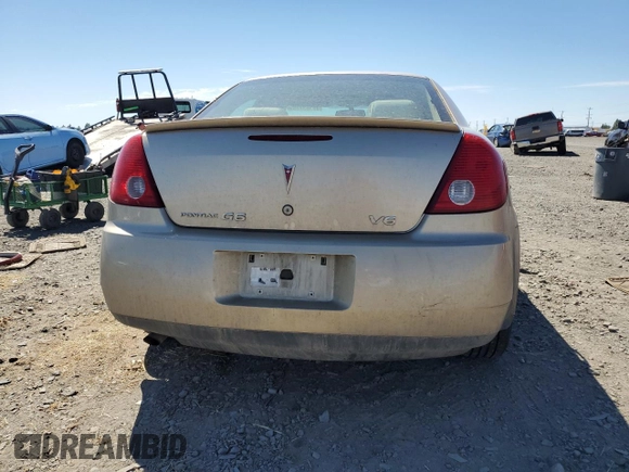 2006 Pontiac G6 6-Cyl z VIN 1G2ZG558364240017, wystawiony jako Copart lot #59183785 z przebiegiem 48 484 mil mil oraz Szkoda całkowita • Salvage title. Historia ofert i sprzedaży dostępna na DreamBid. Obrazek 6.