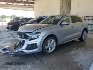 2022 Audi Q8 Premium Plus with VIN WA1BVBF16ND018678, listed as a Copart auction lot 50139975 with 45,010 mi miles and Non Repairable. Bid and sale history available at carsss.com. Image 1.