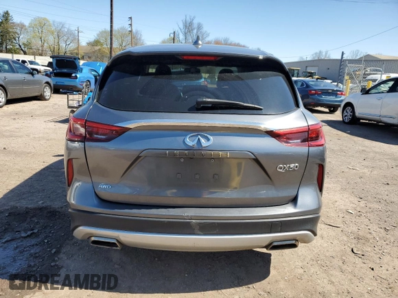 2019 Infiniti QX50 Essential with VIN 3PCAJ5M32KF132992, listed as a Copart auction lot 52407315 with 67,441 mi miles and Salvage Title. Bid and sale history available at DreamBid. Image 6.