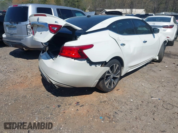 2016 Nissan Maxima 3.5 SV with VIN 1N4AA6AP8GC448226, listed as a IAAI auction lot 41887779 with 110,001 mi miles. Bid and sale history available at carsss.com. Image 4.