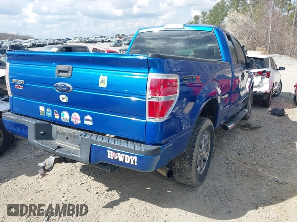 2009 Ford F-150 STX with VIN 1FTRX14899FA26714, listed as a IAAI auction lot 41791715 with 283,000 mi miles. Bid and sale history available at carsss.com. Image 4.
