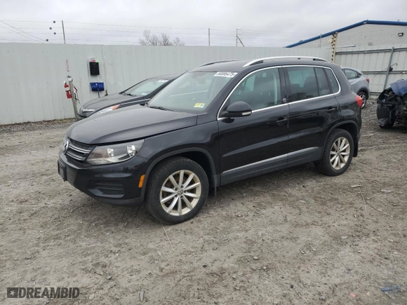 2017 Volkswagen Tiguan Wolfsburg Edition with VIN WVGSV7AX7HK025004, listed as a Copart auction lot 50006475 with 103,754 mi miles and Clean Title. Bid and sale history available at carsss.com. Image 1.