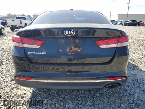 2016 Kia Optima LX with VIN 5XXGT4L35GG025861, listed as a Copart auction lot 47026475 with 186,046 mi miles and Salvage Title. Bid and sale history available at carsss.com. Image 6.