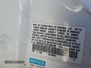 2014 Acura ILX Hybrid Technology z VIN 19VDE3F72EE300185, wystawiony jako Copart lot #86134694 z przebiegiem 142 208 mil mil oraz Szkoda całkowita • Salvage title. Historia ofert i sprzedaży dostępna na DreamBid. Obrazek 13.