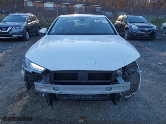 2017 Audi A4 ultra Premium with VIN WAUGMAF48HN052975, listed as a Copart auction lot 79532514 with 155,724 mi miles and Salvage Title. Bid and sale history available at carsss.com. Image 5.