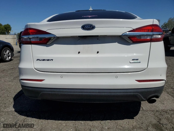 2020 Ford Fusion SE with VIN 3FA6P0HD6LR222050, listed as a Copart auction lot 49503375 with 37,040 mi miles and Salvage Title. Bid and sale history available at carsss.com. Image 6.