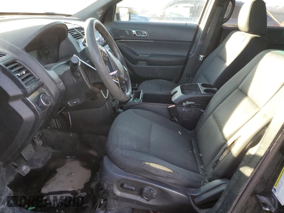 2016 Ford Utility Police Interceptor with VIN 1FM5K8AR4GGC07998, listed as a Copart auction lot 81365434 with 0 mi miles and Salvage Title. Bid and sale history available at carsss.com. Image 7.